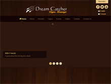 Tablet Screenshot of dreamcatchercigarlounge.com